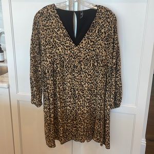 Zara animal print baby doll dress. Size medium.